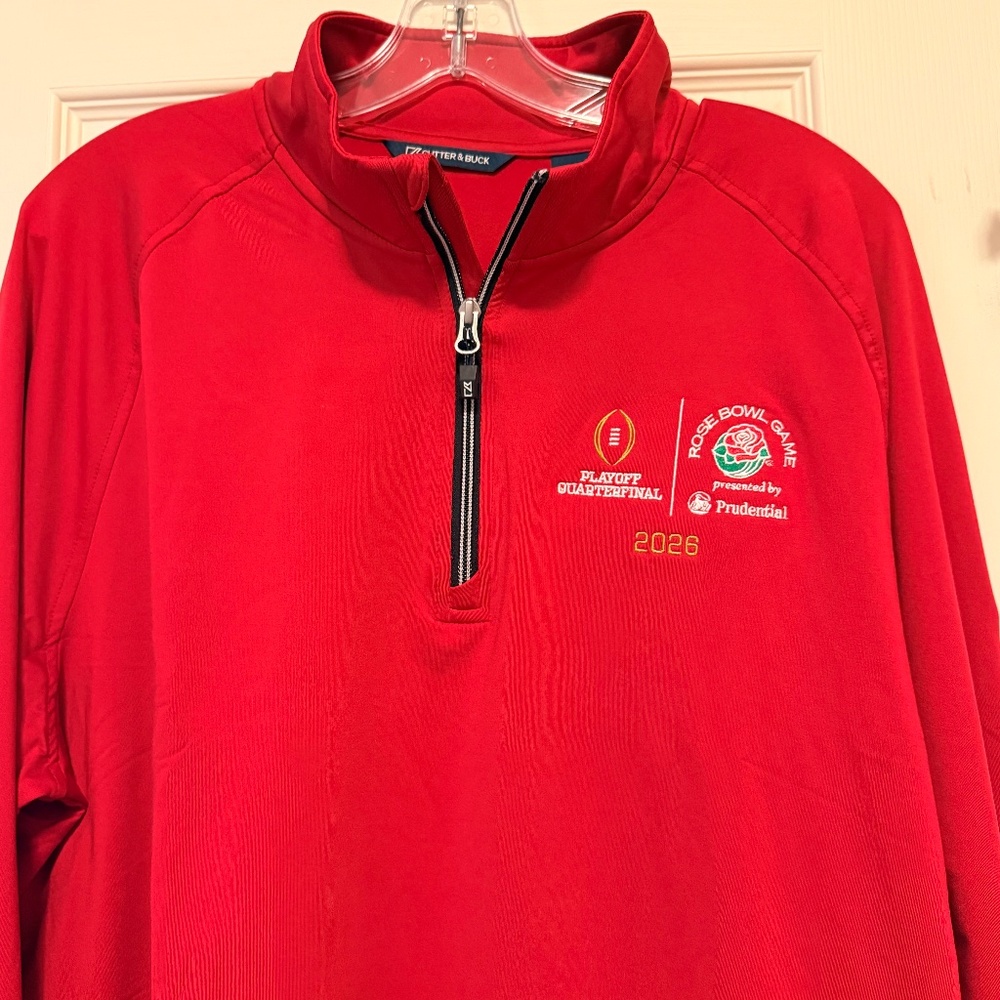 Indiana Hoosiers Football Rose Bowl Adapt Eco Quarter-Zip Pullover - Picture 3 of 3